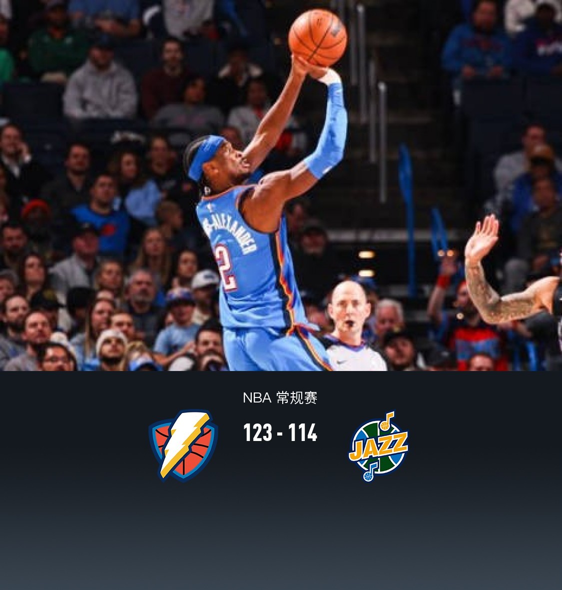 开云体育下载-雷霆客场落败爵士，失去连胜